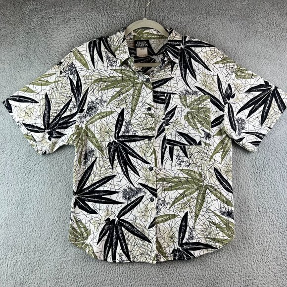 ellen martin Tops - Vintage ellen martin 90s Retro Tropical Hawaiian Shirt Button Up Down Floral sz